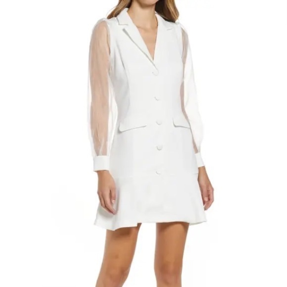 Like new Adelyn Rae dress - organza sleeve size Medium from Nordstrom!